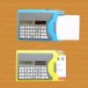 calculator name card holder